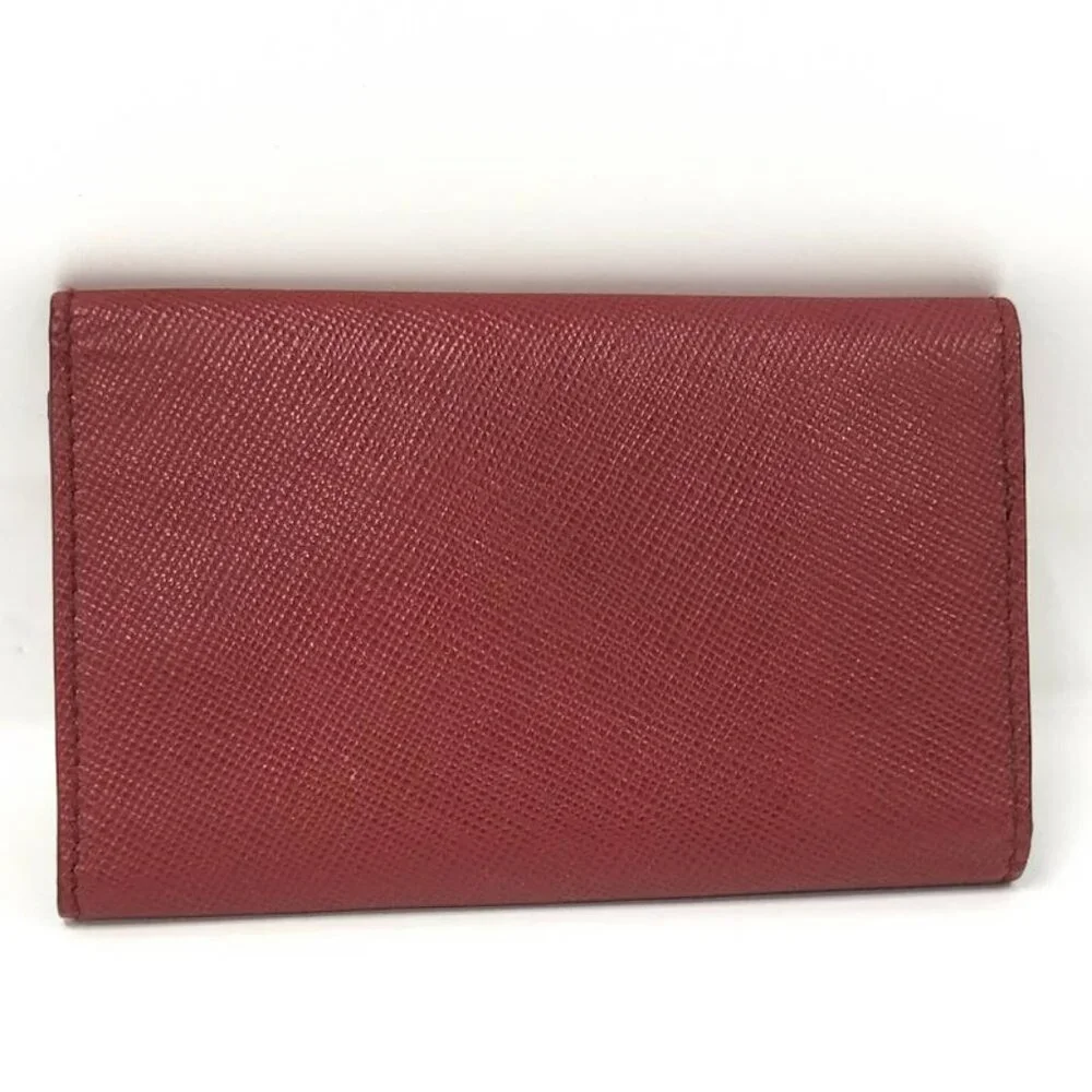 Prada Saffiano 6 Key Case Leather Red_4